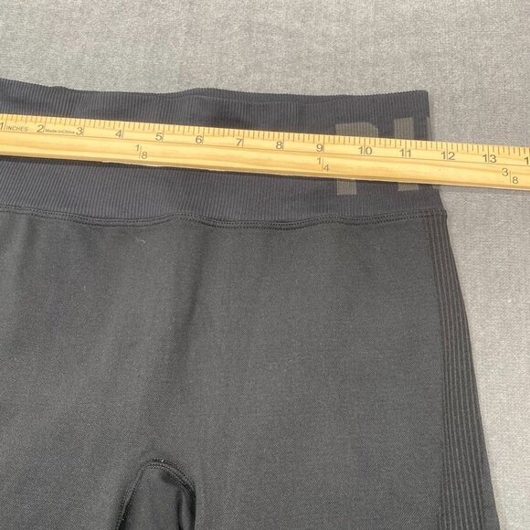 Pink Active Seamless Compression Leggings Performance Ribbing Black Womens SZ S/ - Picture 8 of 11